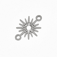 Коннектор из нерж. стали Звезда, 20,5х15 мм, Темное серебро (STL-061401)