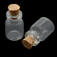 Скляна баночка із пробкою, 18х10 мм (DIF-011637)