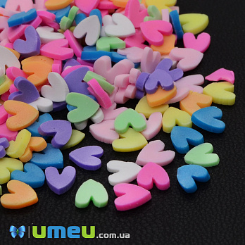 Слайси FIMO Серця мікс, 5х4 мм (DIF-044205)