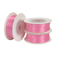 Атласна стрічка двостороння, 3 мм, Рожева (LEN-056750)