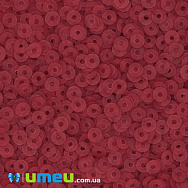 Пайетки Италия круглые плоские, 3 мм, Красные №466F Rosso Fancy (PAI-039165)