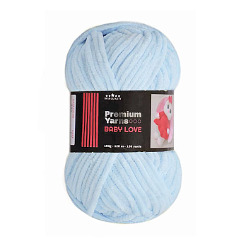 Пряжа Premium Yarn Baby Love 100 г, 120 м, Голубая светлая 306 (YAR-056001)