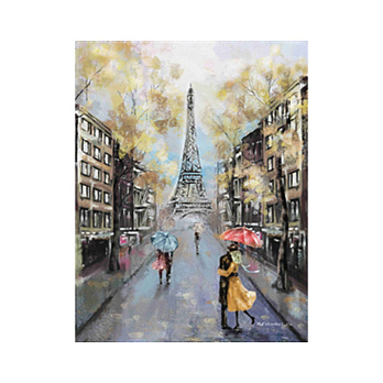 Набор алмазной живописи на подрамнике 30х40 см, Под небом Парижа (SXM-052388)