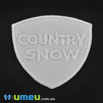 Термоаплікація Country Snow, 7х6,5 см, Біла (APL-042370)