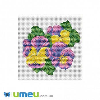 Набор для вышивания нитками VDV, Виола М-0242, 15х15 см (SXM-048118)