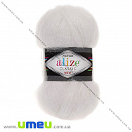 Пряжа Alize Mohair Classic 100 г, 200 м, Біла 55 (YAR-029592)