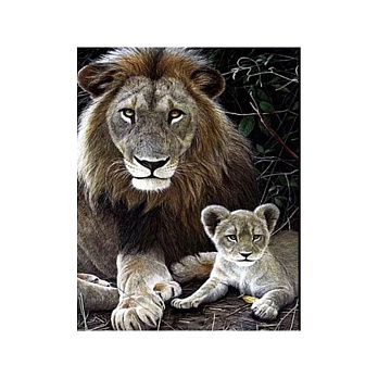 Набор алмазной живописи на подрамнике 30х40 см, Папа и Я (SXM-052394)