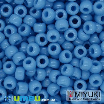 Бисер японский Miyuki круглый RR 6/0 №413, Голубой (BIS-046024)