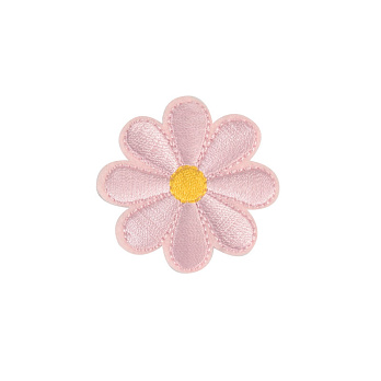 Термоаппликация Ромашка, 4 см, Розовая (APL-060010)