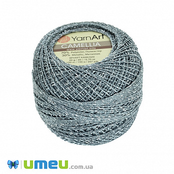 Пряжа YarnArt Camellia 25 г, 190 м, Серая 424 (YAR-038396)
