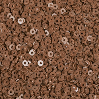 Паєтки Індія круглі плоскі, 2,5 мм, Коричневі (PAI-051876)