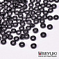 Бісер японський Miyuki Spacer SPR3-401, 3х1,3 мм, Чорний (BIS-051220)
