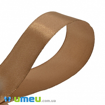 Атласная лента, 25 мм, Коричневая (LEN-042692)