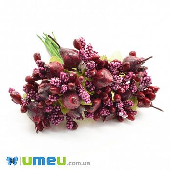 Тычинки на проволоке с грушей, Красные (DIF-044683)