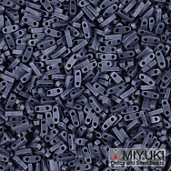 Бисер японский Miyuki QUARTER TILA №2001, 5х1,2 мм, Серый матовый (BIS-053274)