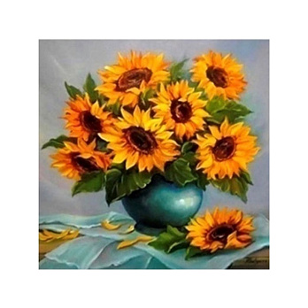Набор алмазной живописи на подрамнике 30х30 см, Букет подсолнуха (SXM-052413)