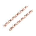 Цепь-удлинитель из нержавеющей стали, 4-4,5 см, Розовое золото, 4х2,7 мм (ZEP-057065)