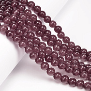 Бусины Кошачий глаз, Синт. камень, 8 мм, Гранатовые, Круглые (BUS-054264)