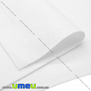 Фетр м'який 1,3мм, 30х30 см, Білий (FLT-019519)