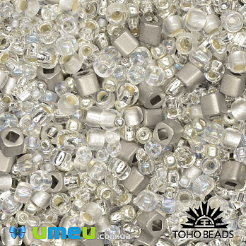 Бісер японський TOHO MIX-3201, срібний (BIS-040499)