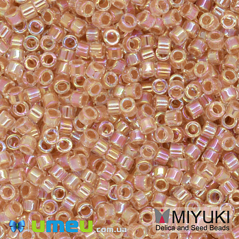 Бисер японский Miyuki Delica 11/0 DB54, Персиковый АВ (BIS-045204)