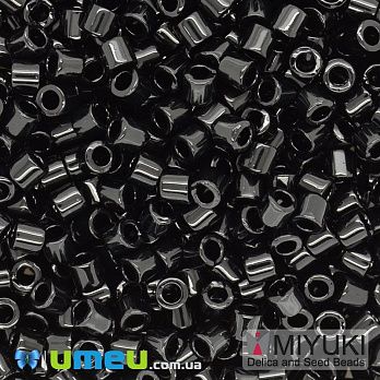 Бісер японський Miyuki Delica 8/0 DBL10, Чорний (BIS-045887)