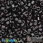 Бисер японский Miyuki Delica 8/0 DBL10, Черный (BIS-045887)