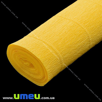 Гофрований папір Італія, Жовтий темний 17Е5, 180 г, 50х50 см (DIF-032374)