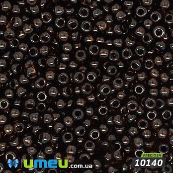 Бисер чешский 11/0, №10140, Коричневый темный, Прозрачный (BIS-044453)