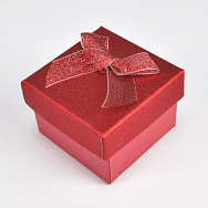 Коробочка Квадратна під колечко, 5х5х3,5 см, Червона (UPK-060585)
