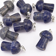 Подвеска Грибочек, Натур. камень Содалит, 25х15 мм (POD-058600)