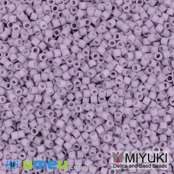 Бісер японський Miyuki Delica 15/0 DBS356, Бузковий матовий (BIS-049717)