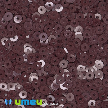Пайетки Италия круглые плоские, 3 мм, Бордовые №4504 Bordeaux Opaline (PAI-039146)