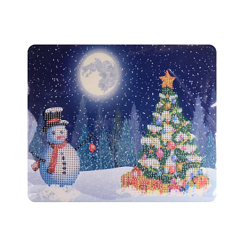 Набор алмазной живописи на картоне 25х21 см, Новогодняя ночь (SXM-056388)
