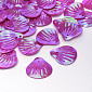 Пайетки Китай Ракушки, 19х18 мм, Малиновые АВ (PAI-052974)