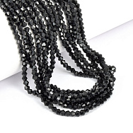 Намистини Біконус, 3х3 мм, Чорні (BUS-057430)