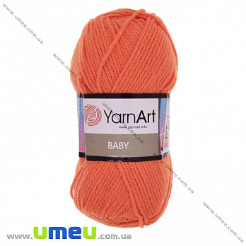 Пряжа YarnArt Baby 50 г, 150 м, Оранжевая яркая 8279 (YAR-025263)