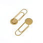 Основа міні закладки з нерж. сталі, 30х10 мм, Золото (STL-055939)