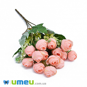 Букет півонії, 30 см, Кораловий (DIF-048288)