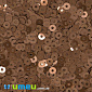Пайетки Италия круглые плоские, 3 мм, Медь №8179 Bronzo Metal (PAI-039159)