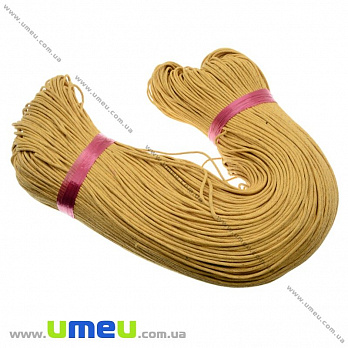 Вощеный шнур (коттон), 2 мм, Оранжевый (LEN-021796)