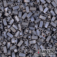 Бисер японский Miyuki HALF TILA №2002, 5х2,3 мм, Серый матовый (BIS-053245)