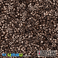 Бисер японский Miyuki Delica 15/0 DBS22 металлик, Коричневый (BIS-049714)