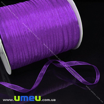 Лента из органзы, 6 мм, Фиолетовая (LEN-008112)