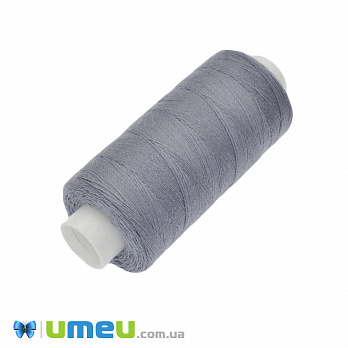 Нитка поліестерова KIWI №40/2, col.334, Сіра, 366 м (MUL-046771)