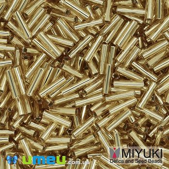 Бисер японский Miyuki Стеклярус 6 мм BGL2-3, Золотистый (BIS-045907)