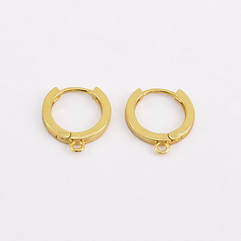 Швензи круглі, Латунь з покриттям 18 kt, 14х13х2 мм (OSN-059024)