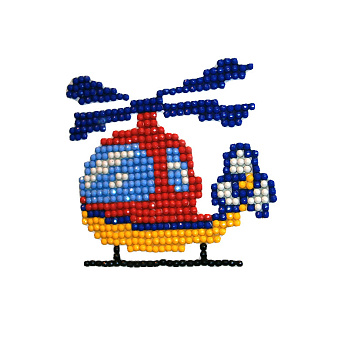 Набор алмазной живописи (наклейка) 8,5х8 см, Вертолет (SXM-052514)