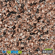 Бисер чешский Twin (Твин) №68105, 2,5х5 мм, Прозрачно-медный прокрашенный (BIS-024382)