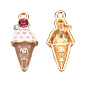 Подвеска метал. Мороженое, 22,5х10 мм, Золото (POD-053651)